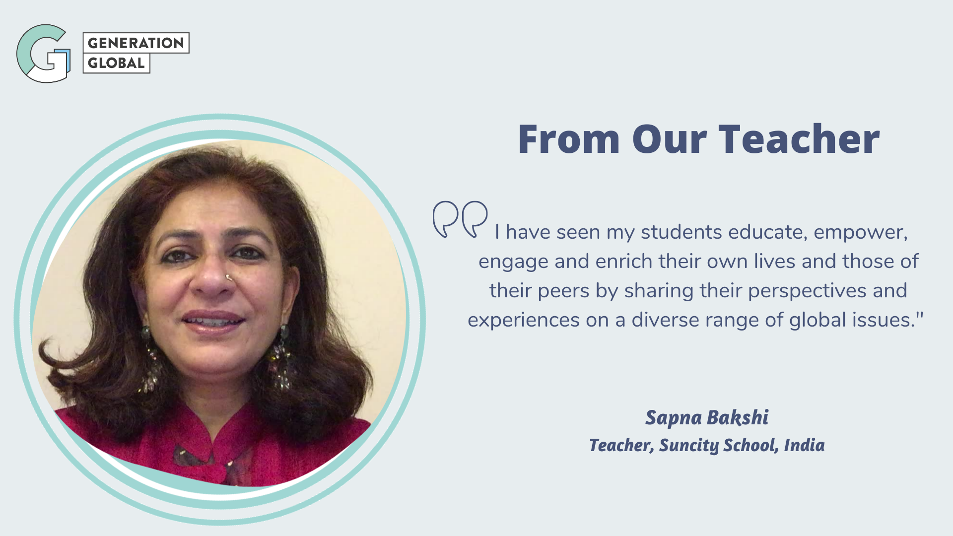 From Sapna in
India